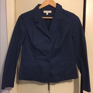 Navy coat- Talbot's petite coat